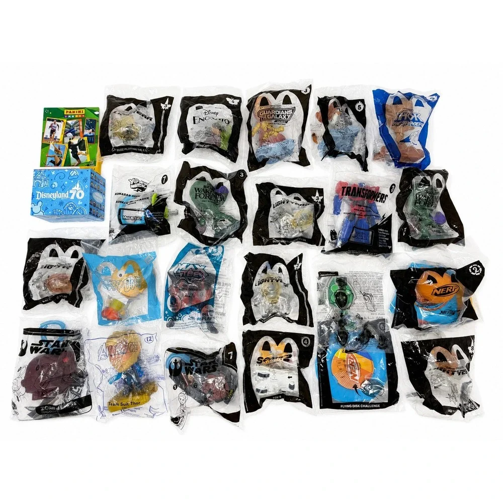 McDonalds Happy Meal Toy Lot Disney Marvel Star Wars Burger King Sealed 24 Count